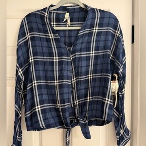 GIRL CRAZY -Flannel blouse
